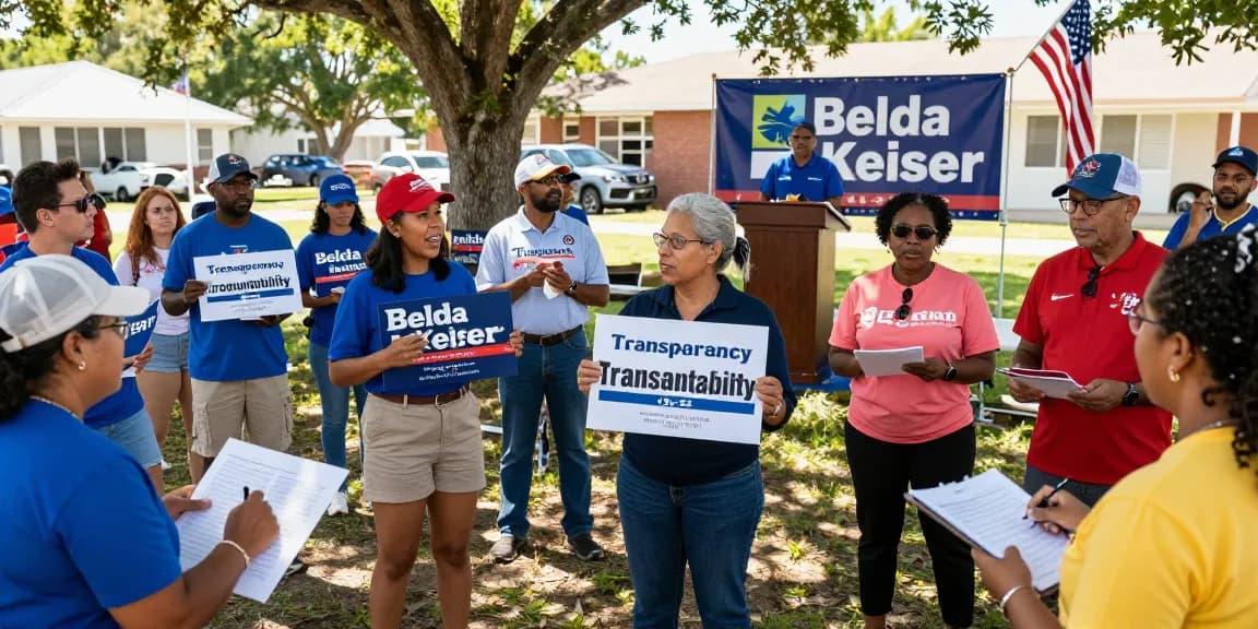Community rally discussing Casey Askar’s controversies and advocating for better choices in FL-22.